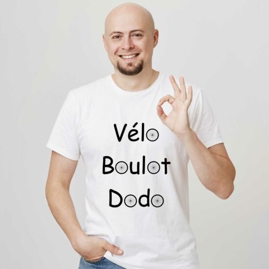 T-shirt Homme Vélo boulot dodo