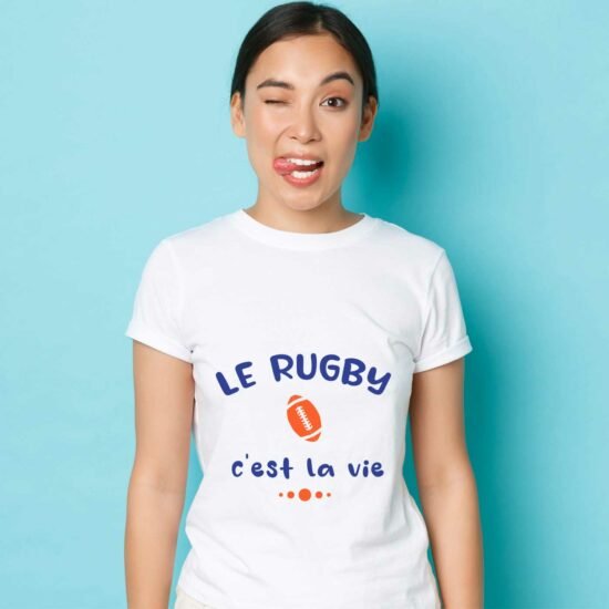 T-shirt Femme Le rugby c'est la vie