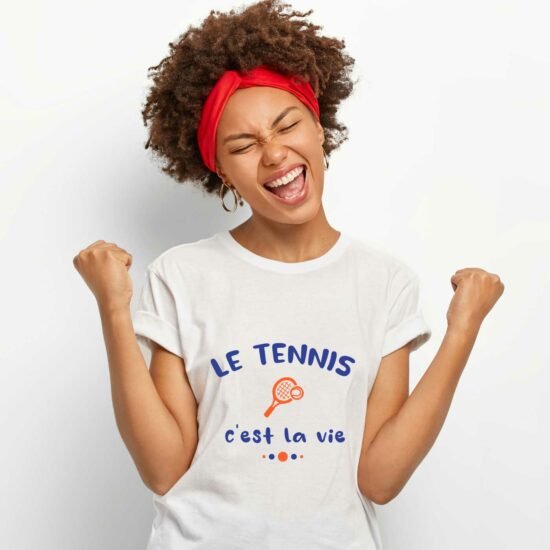 T-shirt Femme Le tennis c'est la vie