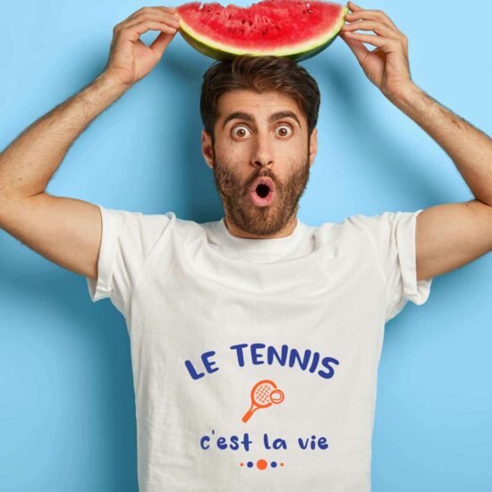 T-shirt Homme Le tennis c'est la vie