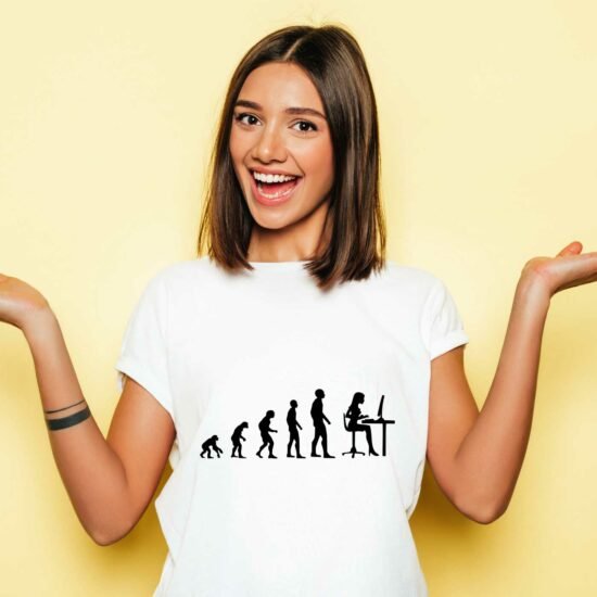T-shirt Femme Évolution geek