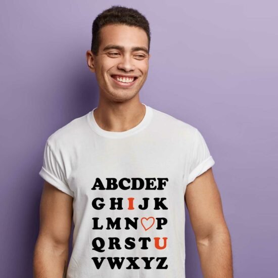 T-shirt Homme Alphabet i love you
