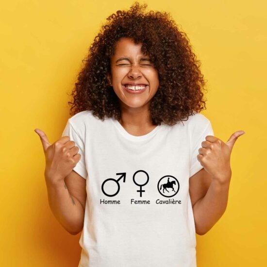 T-shirt Symbole genre cavalière